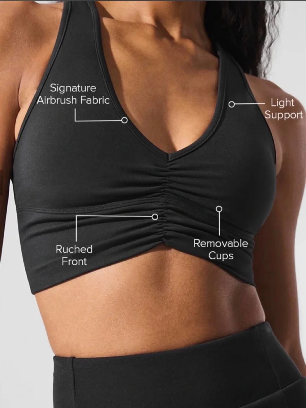 Alo Yoga Wild Thing Bra black sports bra